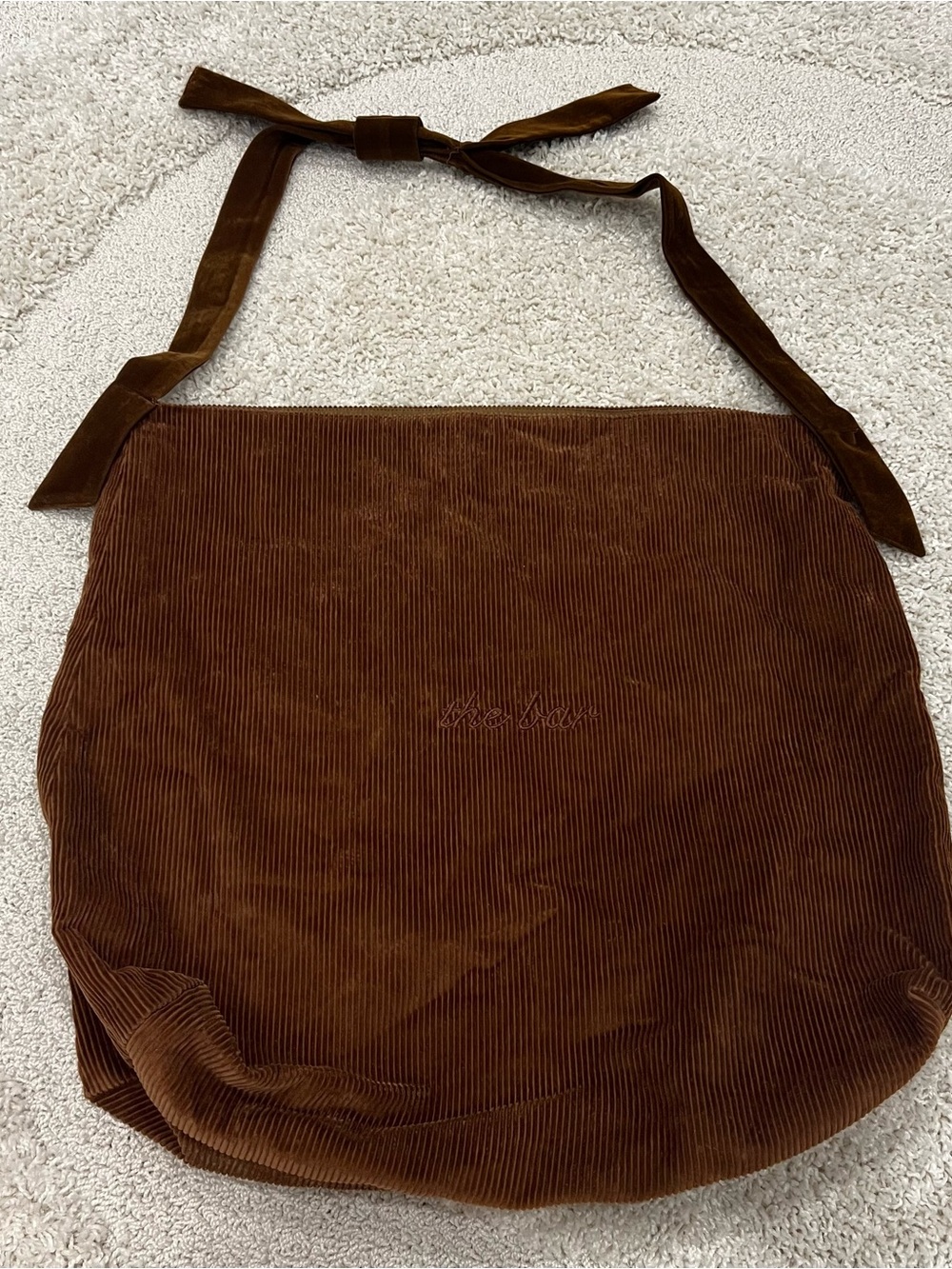 The Bar corduroy Everything bag
